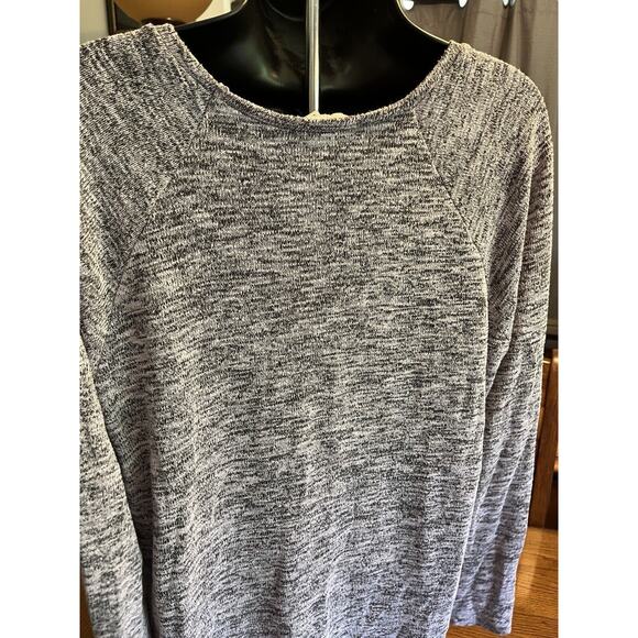 American Eagle Outfitters Women’s Rose Marl V Neck Shirt Sz Lg - Picture 2 of 7